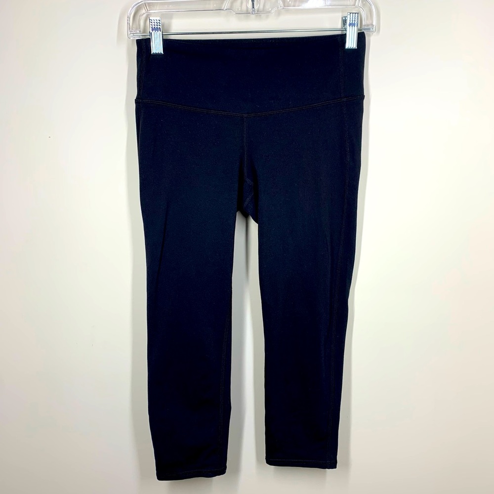 Athleta Elation Black Crop Leggings Size XS
